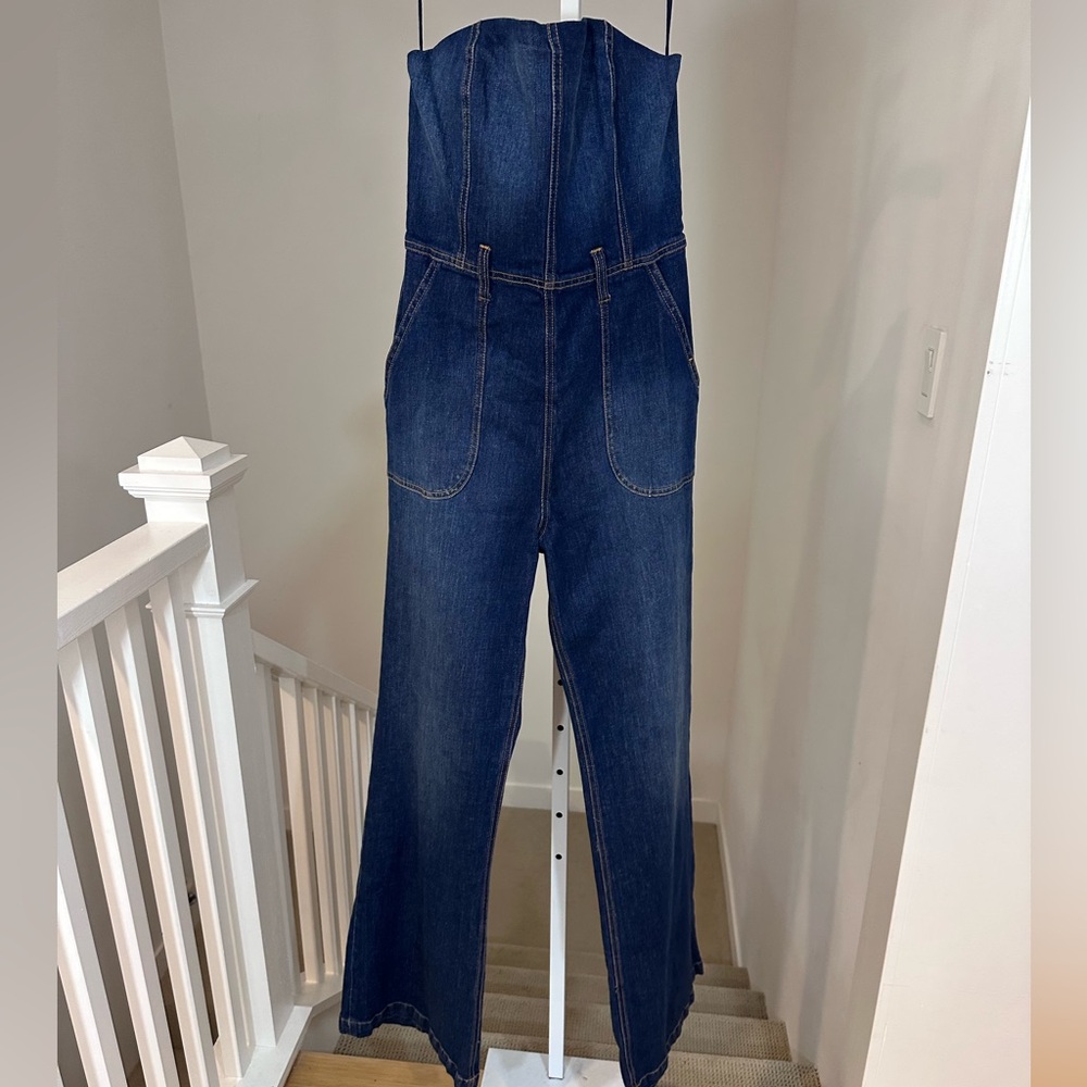 Alice + Olivia Blue Denim Jumpsuit - Picture 5 of 13
